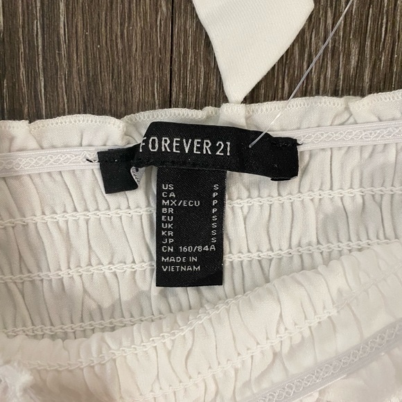 NWT Forever 21 Smocked Self Tie Tank Top - Picture 4 of 5